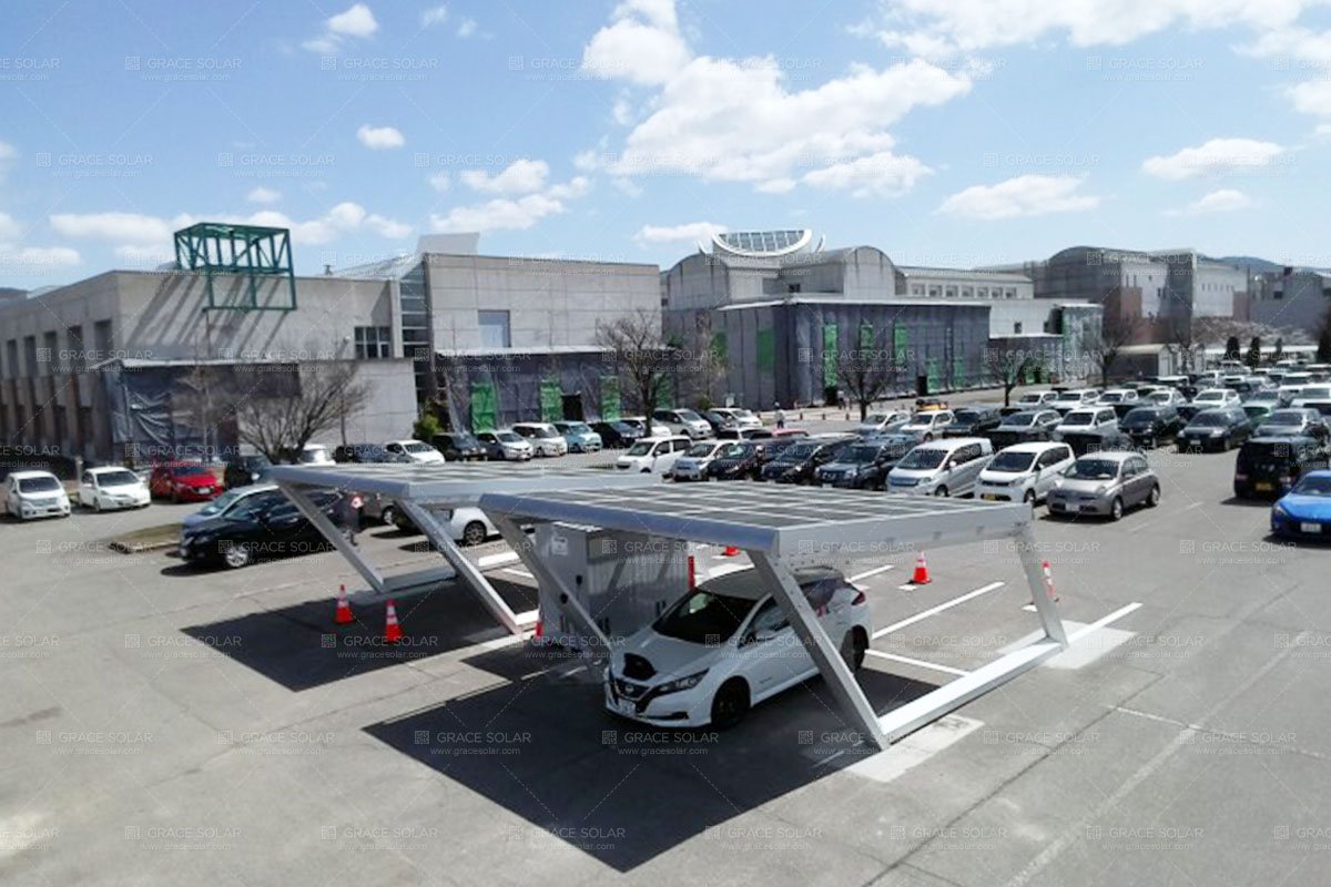 design steel structure carports solar system