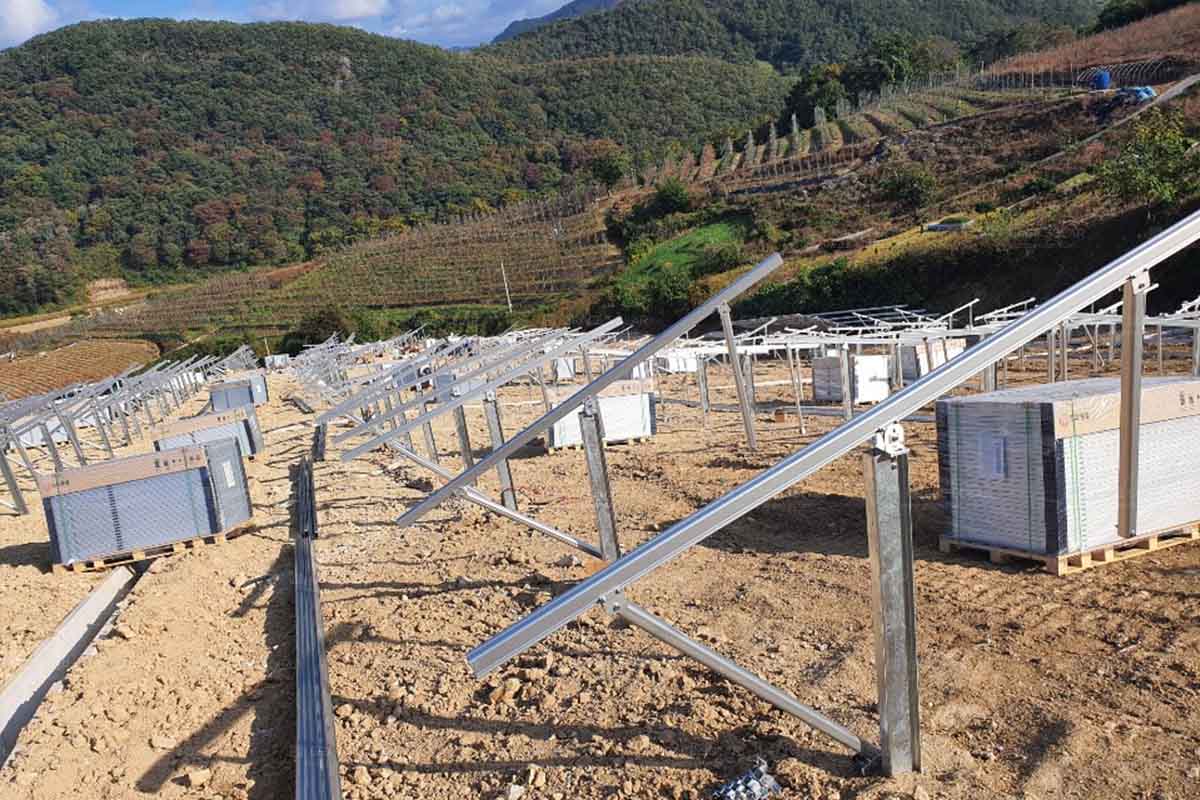 Slab Mounted Racking System Solar Panel Solar Panel Racking Systems-Solar Ground Mount Structures-GraceSolar