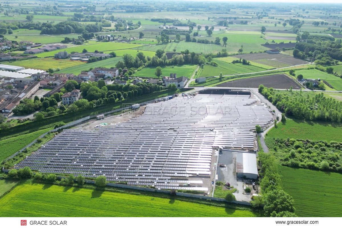 Grace Solar's Single Column Piling System in Brazilian Agrivoltaic Farm