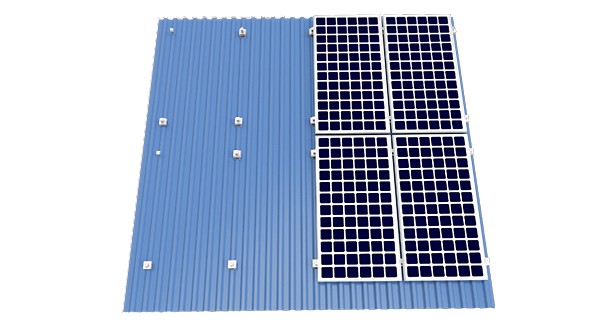 Grace Solar Trapezoidal Tin Roof Clamp | Metal Roof Solar Mount