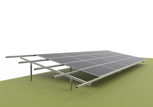Grace Solar Double Column Ground Mount System - Heavy Duty Solutions